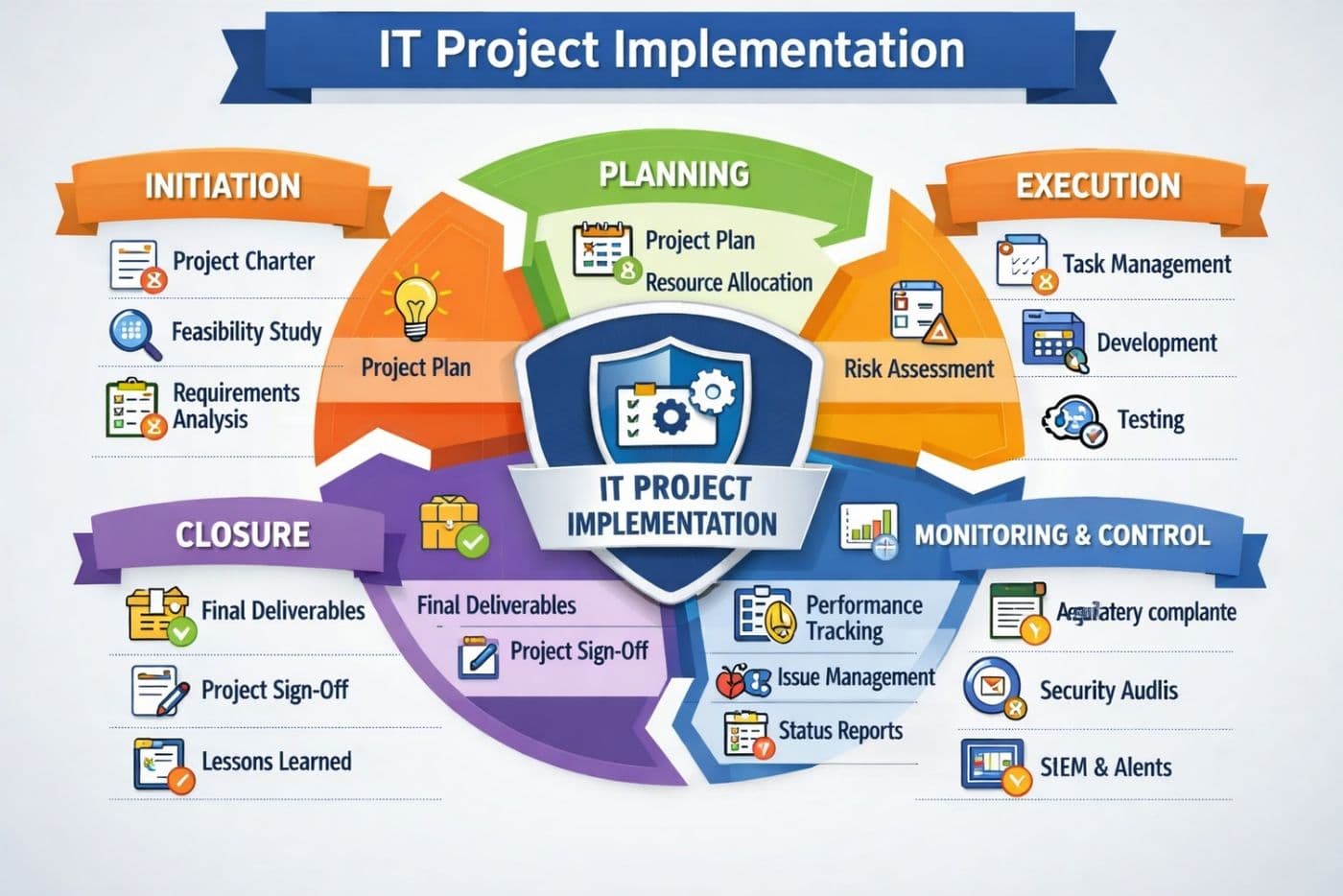 Project Management process diagram